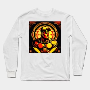 Spartan Strong Comic Book Style Long Sleeve T-Shirt